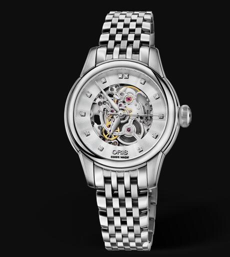 Oris Artelier Skeleton Diamonds 31mm Replica Watch 01 560 7687 4019-07 8 14 77